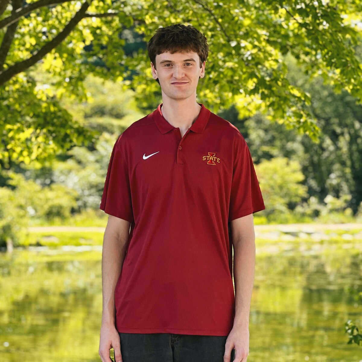 Nike® I-State Cardinal DRI-Fit Polo